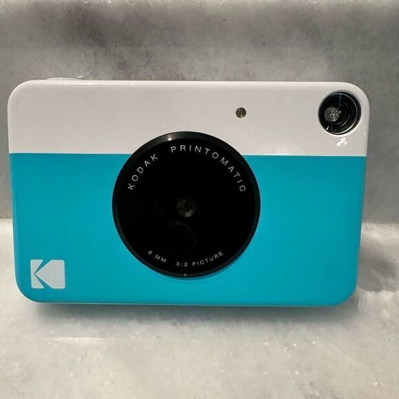 Kodak Printomatic Full-Color Instant Print Blue White Digital Camera Portable - Picture 1 of 4